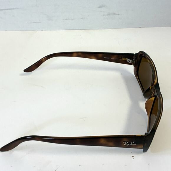 RAY BAN Tortoise Brown sunglasses RB 4067 642/67 Polarized with case - Picture 7 of 9